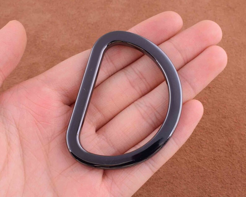 heavy Duty D Ring 2 inch D-ring Findings Metal D rings,zinc alloy strap D ring 50mm Flat Purse Loop for bagwalletpursediy making