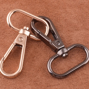 6pcs Swivel Lobster Clasps Clips-Swivel Clasp-Lobster Clip-48*26mm Swivel Clip- 1 inch Large Swivel Clasps-Lanyard-Hardware for Straps