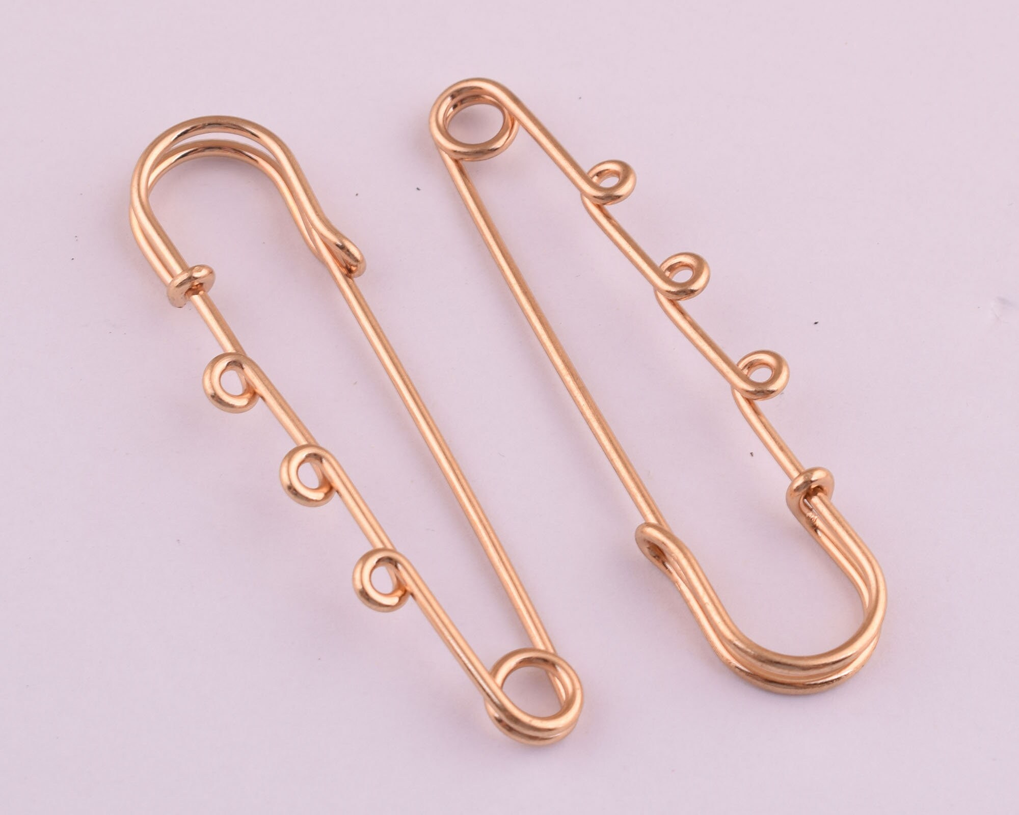 10pcs Large Safety Pins With 3 Loops 6416mm Safety Piniron Etsy UK