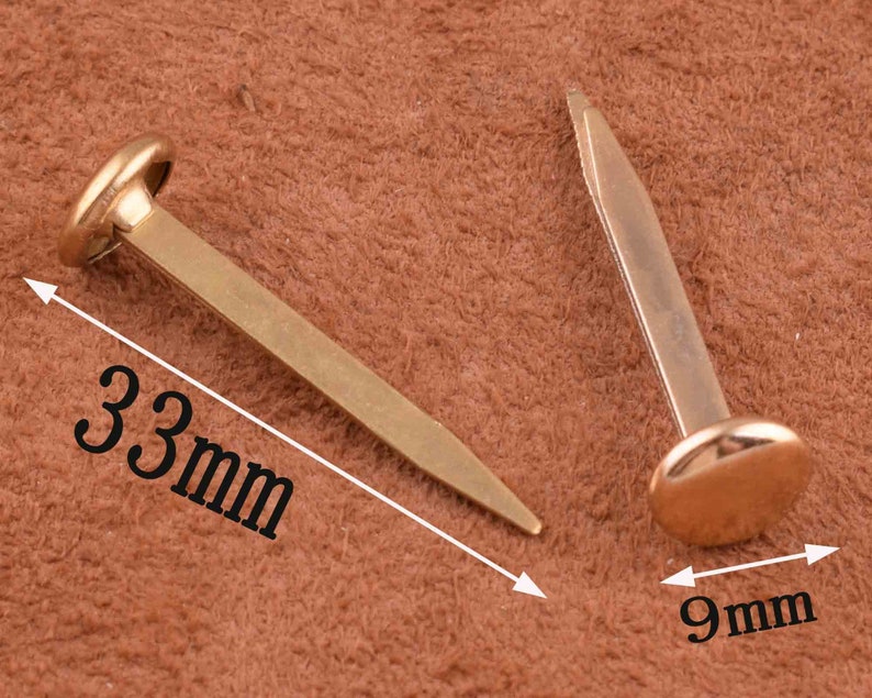 50pcs Round Brads Metal Brads Paper Fasteners Iron Purse Feet Etsy