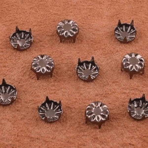 Nailheads Spots Pyramid Studs,9*6mm Metal Nailheads Studs brass Studs,gunmetal Nailhead Decorative Upholstery Tacks for clothes/bag/purse
