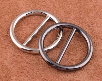 Gunmetal/silver Metal buckles-30mm Metal circle shaped Buckles-Doll buckles for shoes/bags/straps/clothes,two size of choose
