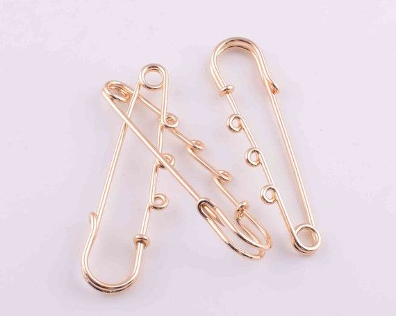 extra large 3 inch SAFETY PIN shawl pin, kilt pin - Mu-Yin Jewelry