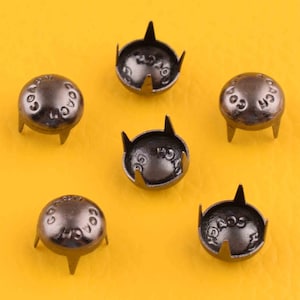 200pcs gunmetal metal Studs,7*8mm Metal Studs,Rivets Studs Spikes for leather Craft Accessories/Craft Supplies/diy making