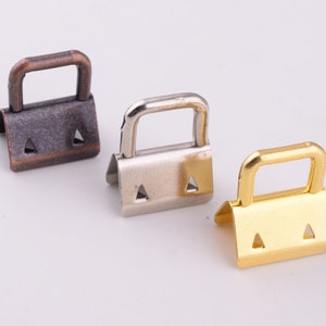 Key fob Hardware wrist key fob key chains,20mm Key Fobs Fabric Key Fob,copper/silver/Gold Key Fob Hardware For Lanyards Keychains Straps