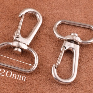 Silver Metal  Swivel Hook,20mm(inner) Swivel Clasp, zinc alloy snap hook lobster clasp for bag/key/purse-10pcs