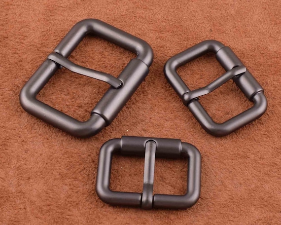 Matte Black Metal Buckles Zinc Alloy Buckles Center Bar Buckles