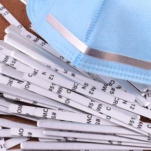 Nose wire Aluminum Nose strip 85*5mm Flat Mask Aluminum Wire,100pcs Aluminum Strip Nose Bridge for masks Nose tape Nose wire masking tape