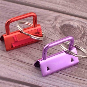 4/20 sets key fob hardware of Heavy duty 1.25 inch (32mm) Key fob hardware with keychain hardware for webbing/Leather craft