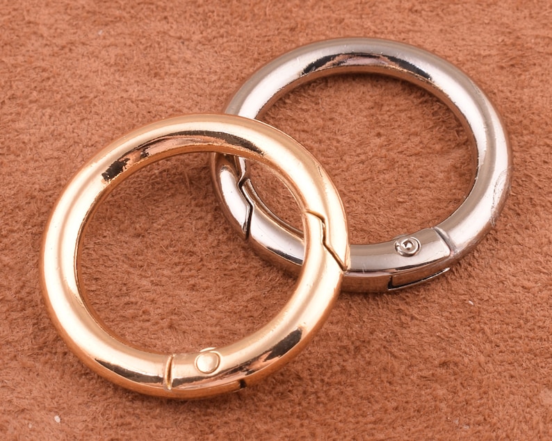 1 Inch Spring Gate Ring 25 Mm Metal O Ring Silver Spring Ring Etsy