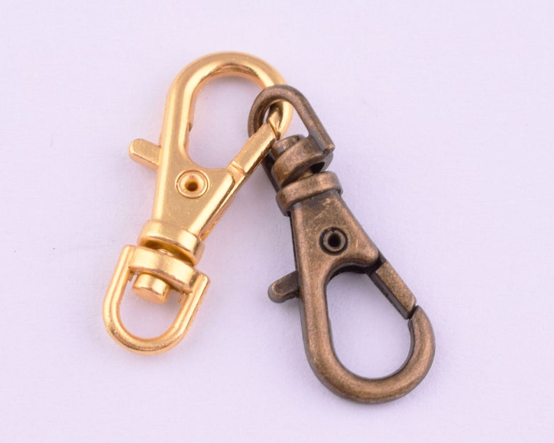 Small Swivel Lobster Clasps 234mm Trigger Snaps hook,Lobster Clip Purse bag Handbag Clasp,key ring clasps for purse/bag/diy making-30pcs image 7