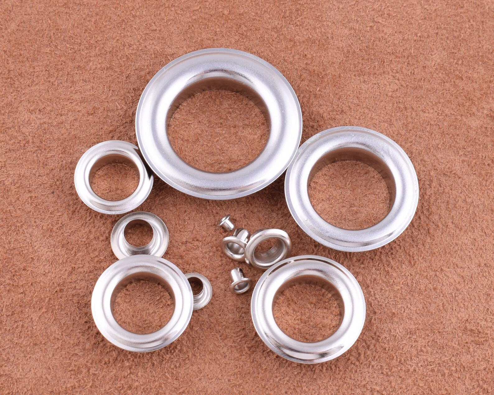 Metal Grommets Eyelets Silver Rapid Eyeletsleather Craft Etsy