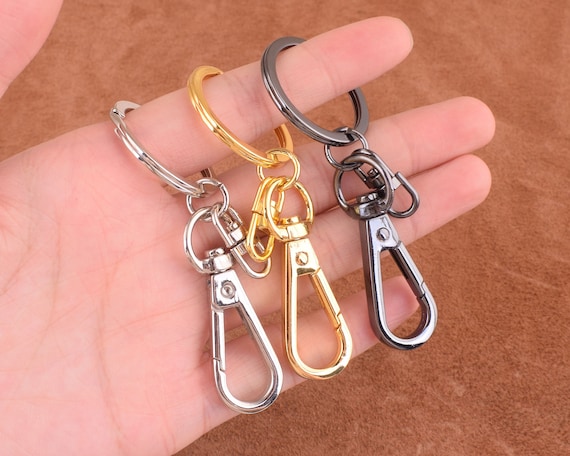 Large Keychain Key Ring With Lobster Swivel Clasps 75*30mm Trigger