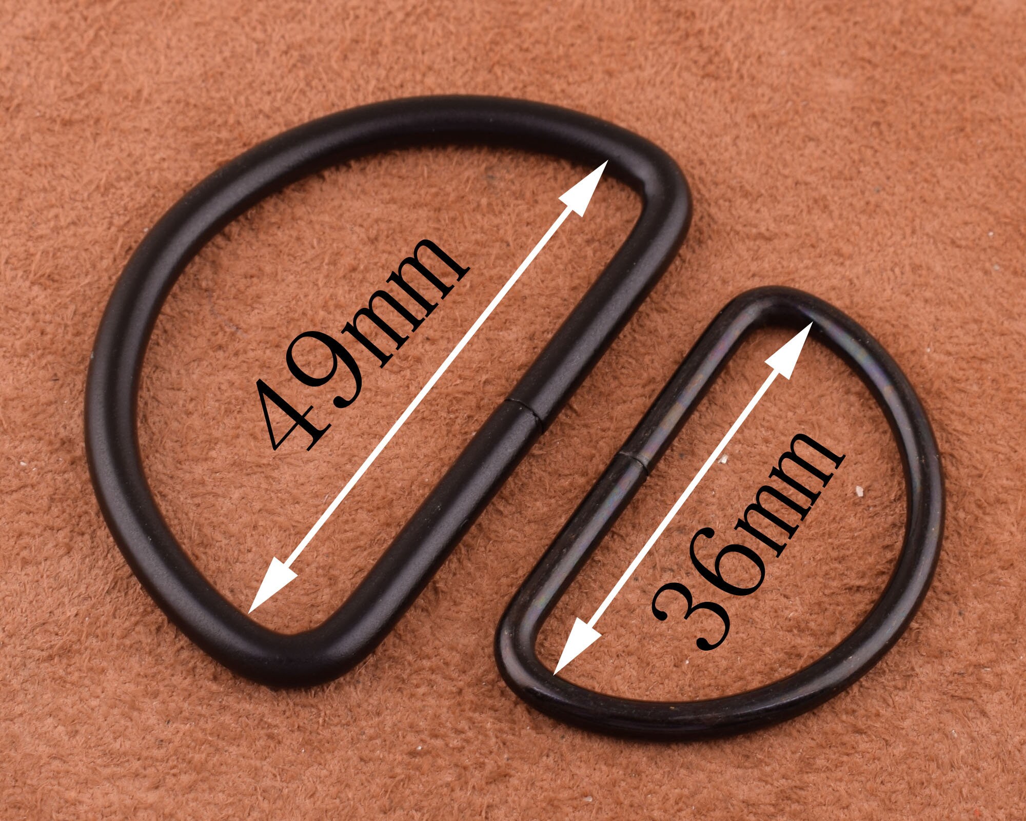 10 pcs black Heavy duty strap D ring metal bag d ring purse d Etsy