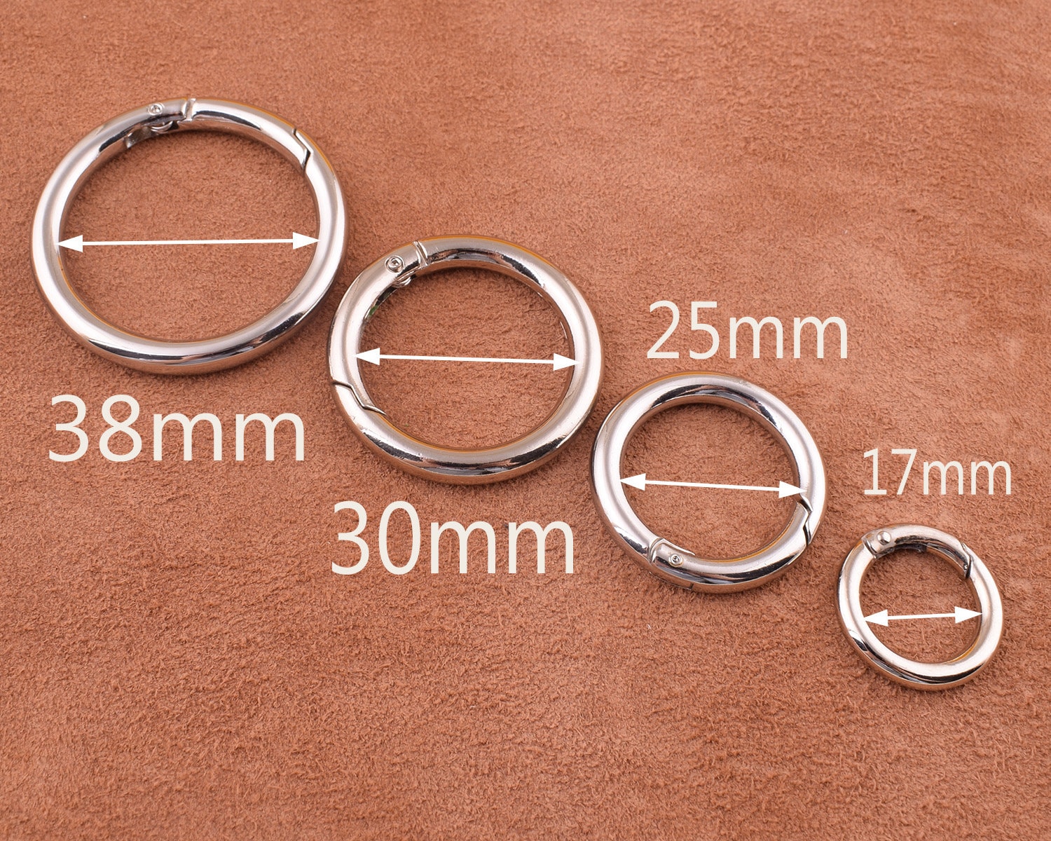 O Ring Spring Gate Ring Metal O Rings 38/30/25/17mm Spring - Etsy