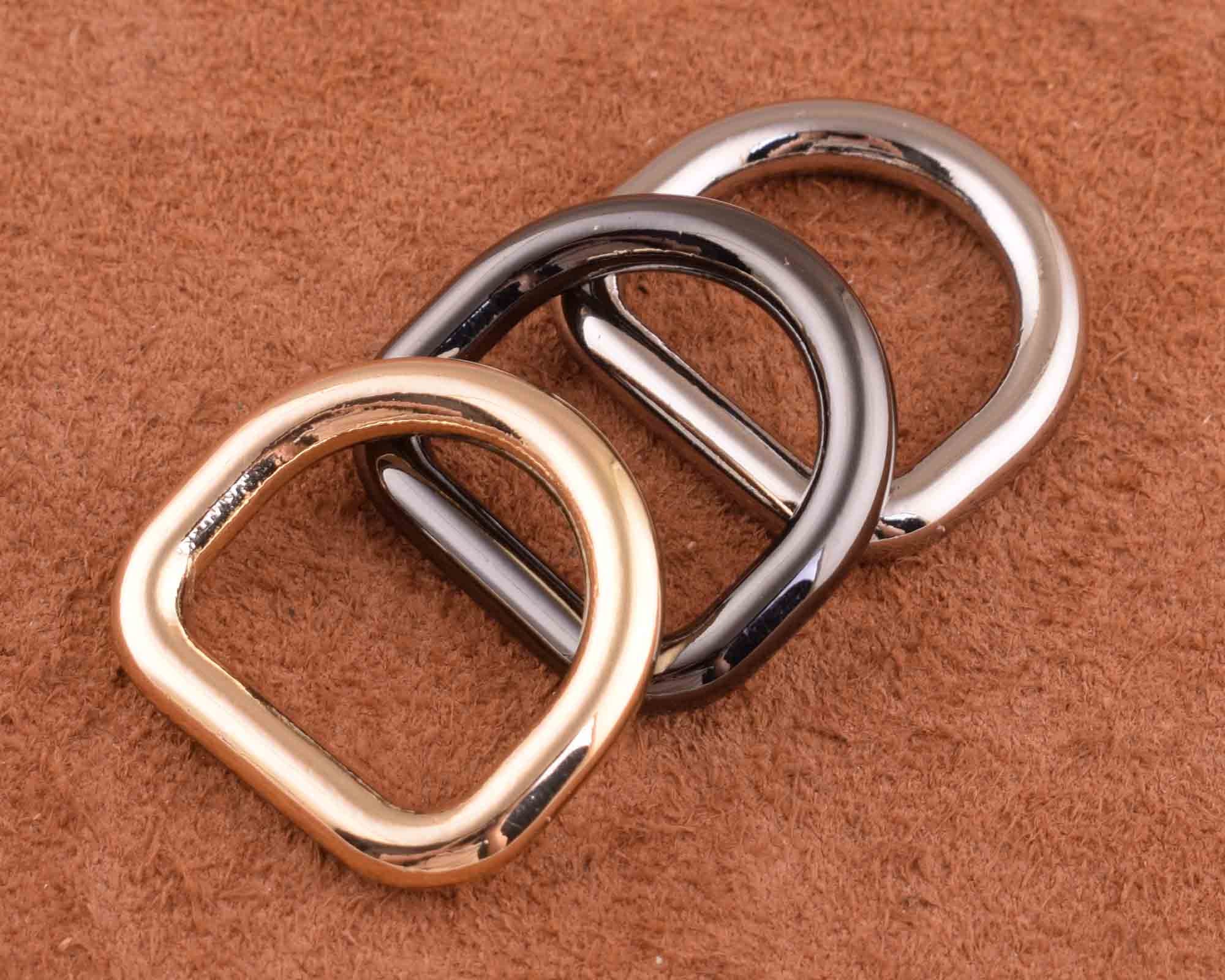 Arokimi 2 Pcs O Ring for Purse Strap,1 inch Spring Rings for Handbag & Keys,Gold