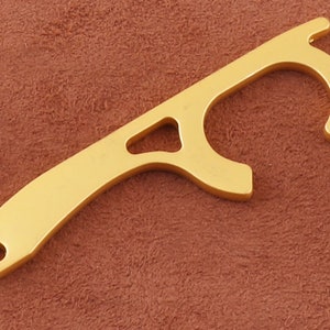 Gold Door opener, button press,Touch Free Door Opener Contactless,No Touch Tool Key,Non-touch Door Opener Button-2 pcs