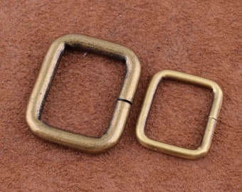 metal rectangle ring ,Rectangle Jump Ring bronze Metal Loop Slide Buckle,iron Belt Buckle purse ring strap for bag/purse/diy making