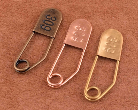 3 Color Safety Pins Kilt Pin Metal Safety Pins Bar Pins Safety Pin Brooch  Findings,keyhole Pins Large Safety Pins for Clothes/sweater/tags 