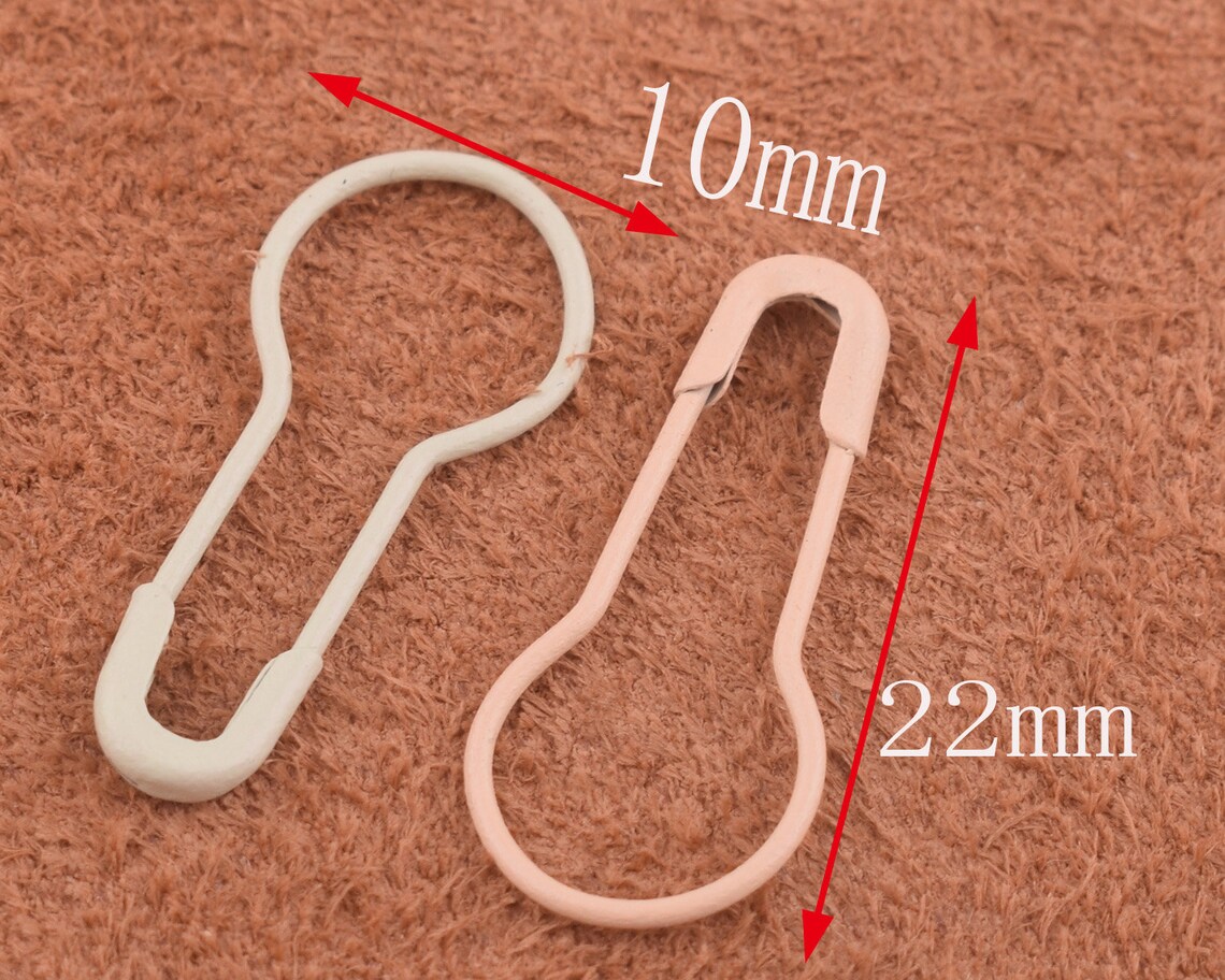 200pcs Copper Pear Shaped Safety Pins for Clothing Etsy