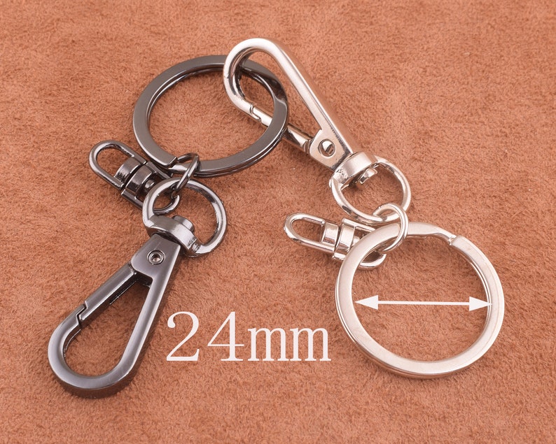 6pcs Swivel Lobster Clasps Clips-silverblack Swivel Clasp-24*80mm Lobster Clip-Swivel Clip-Lanyard-Chain Holder-Claw Clasps-Parrot