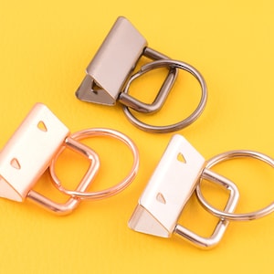 Key Fob Hardware 1 inch Nickel Plated 10 sets,Key fob hardware with keychain hardware for webbing/diy making supplies/wholesale