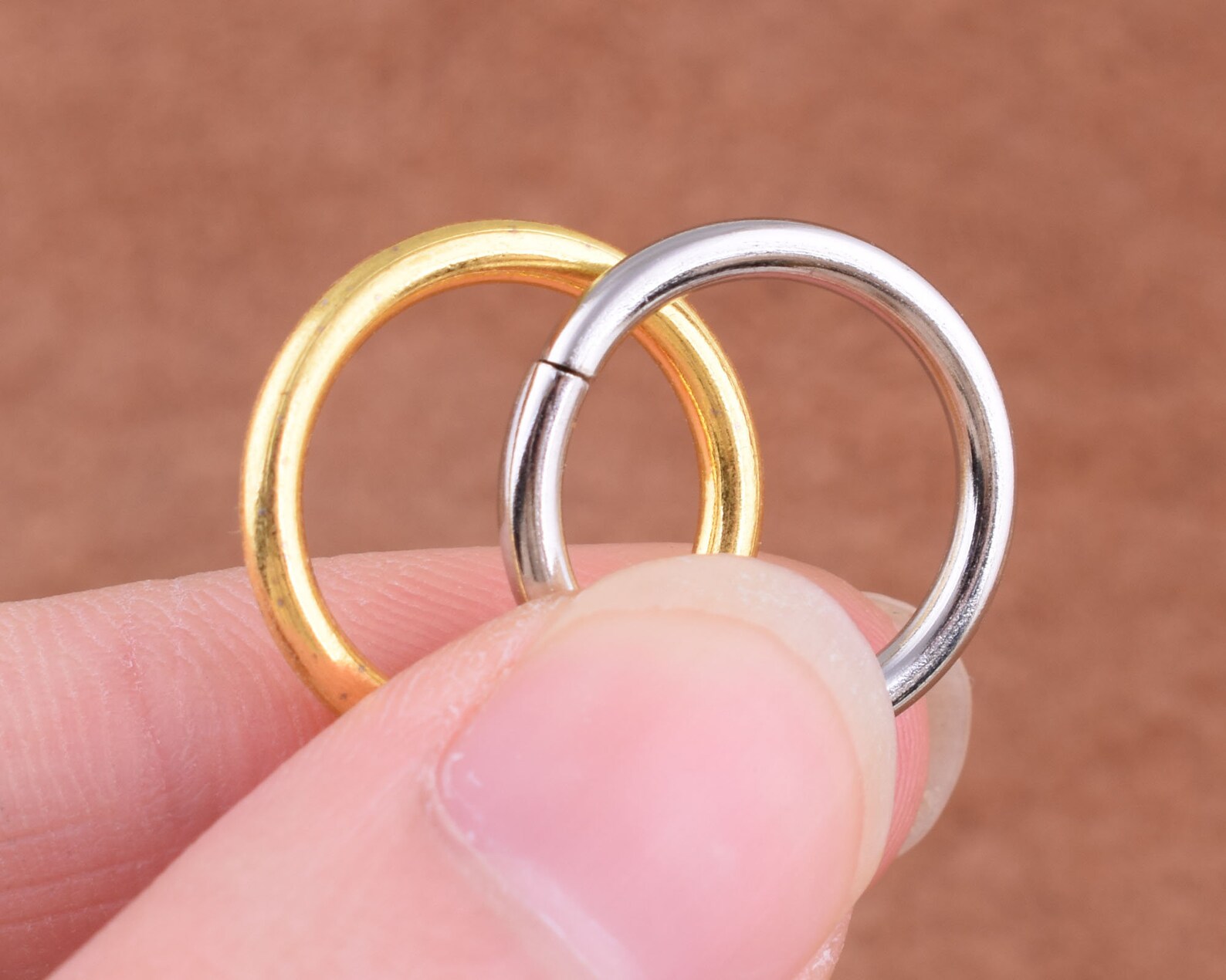 Gold/silver Round Strap Rings Loop Rings13mm Small Orings Etsy UK