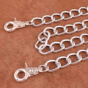 17 * 22mm aluminio reemplazo cadena de hombro correa de hombro metal eslabón de la cadena de la bolsa de la cartera de reemplazo para la bolsa / bolso