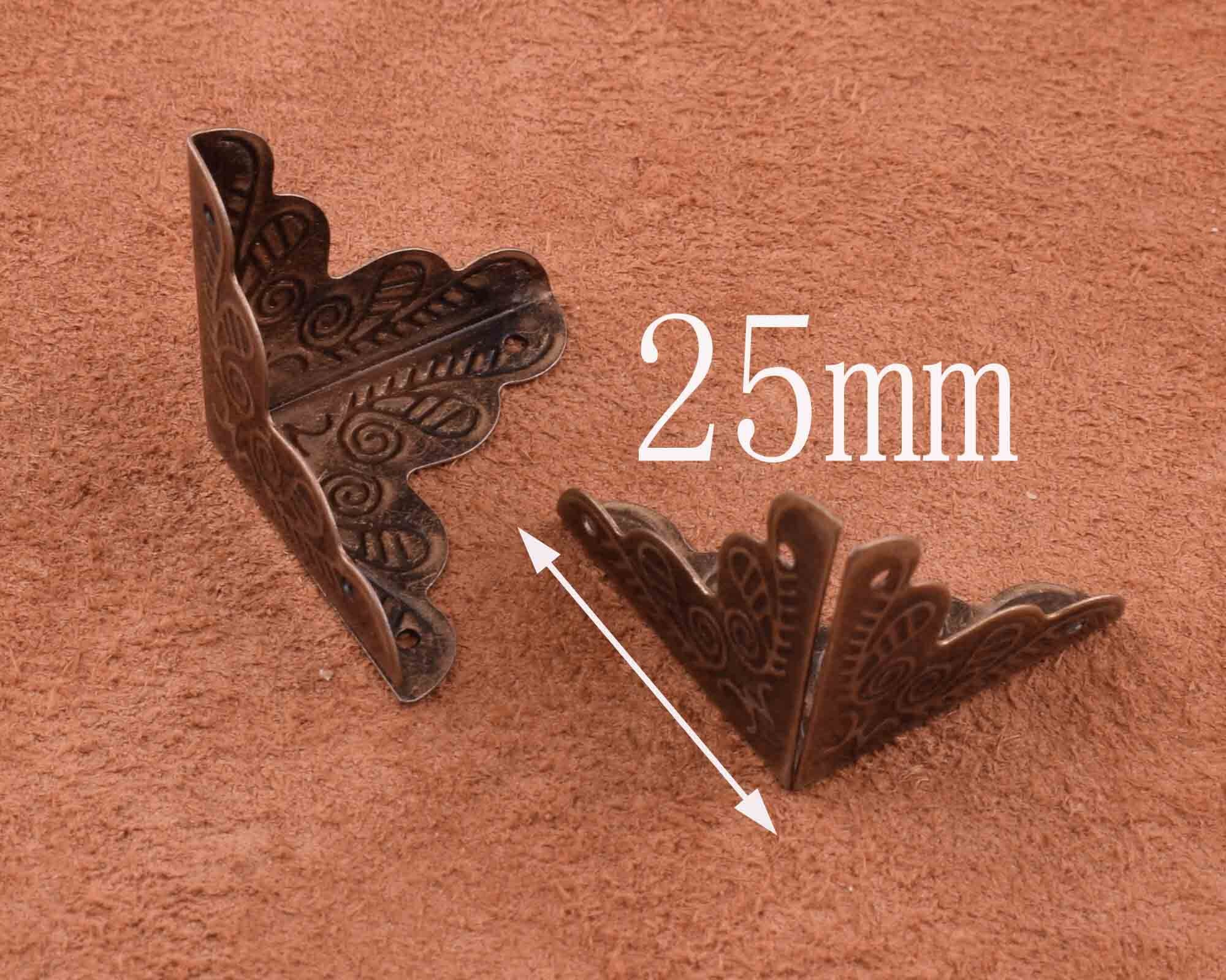 Bronze Metal Box Corner1 Inch Metal Book Cornerdecorative - Etsy