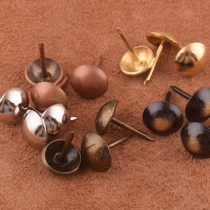 Five colors are available Upholstery Tacks Nails 18*11mm Small finished upholstery tacks/thumb tacks/furniture tacks/sofa tacks supplies