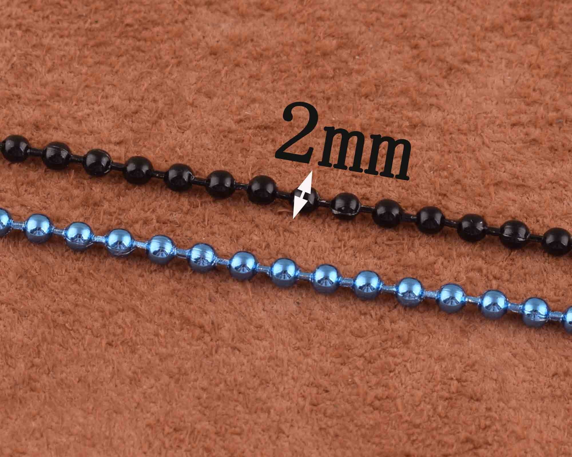 10pcs Ball Chains Over 6 Colors Ball Chain Necklaces,keychain 15cm Ball ...