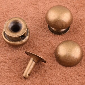 Large Back Rivets Caps 20set Single Cap Rivets 12*10mm Big Rivets Bronze Rapid Rivets Leather ...