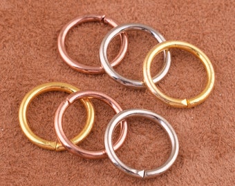 Metal O-Rings non Welded Metal Loops – Round Formed Rings – Silver/gold/rose gold Color Bag Holder, Macramé and Crafting Loop