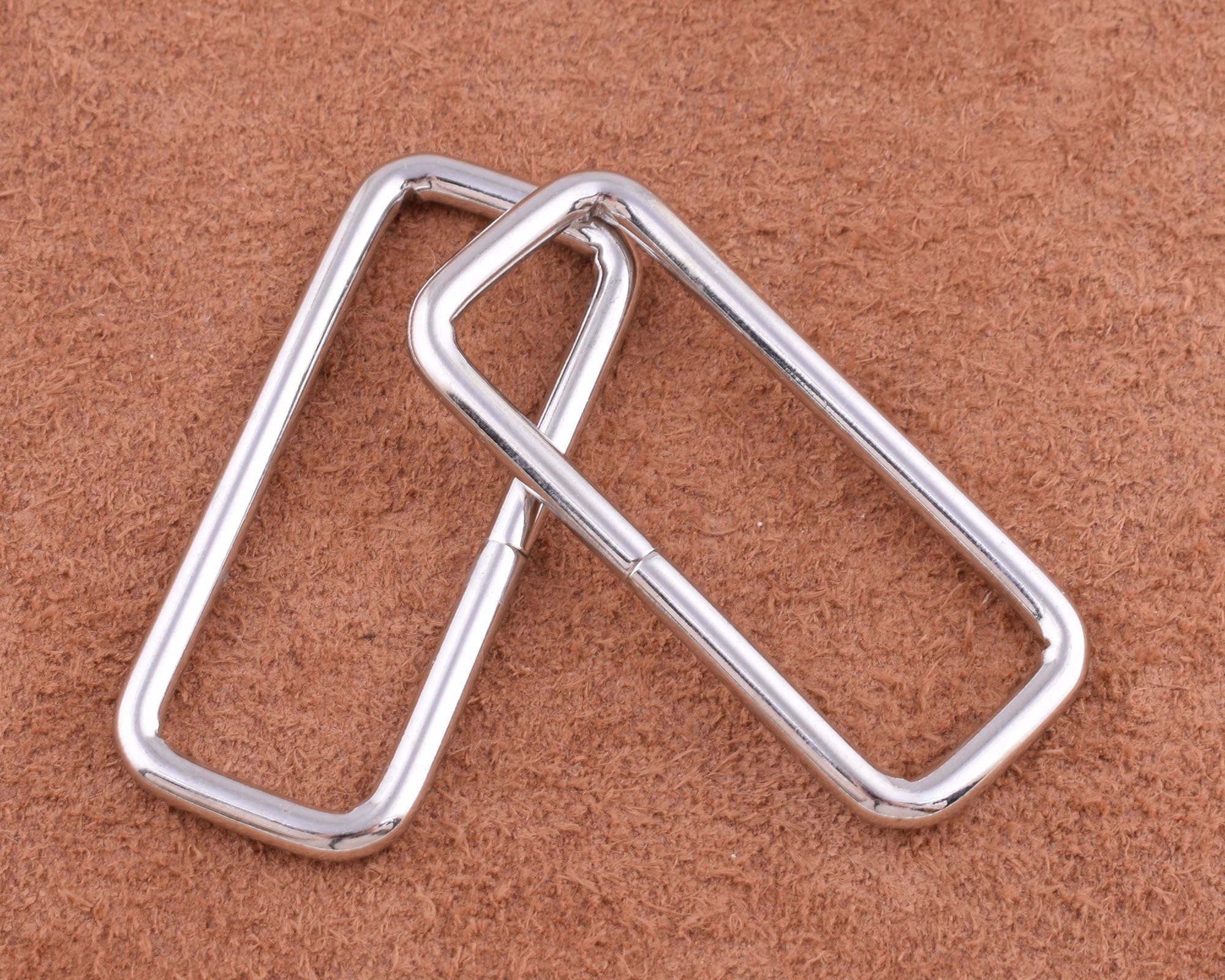 Open Loop Buckle Split Loop Rings Slide Buckle Rectangular Wire Loops/rings,39*13mm ...