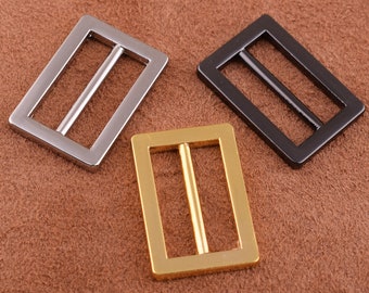 Belt Buckle 6pcs 20mm Zinc Alloy Release Adjuster Buckle Tri Bar Buckles Strap Buckle Adjuster Slider Buckle Handbag Handware