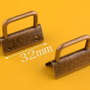bronze key fob hardware ,10 sets of Heavy duty 1.25 inch (32mm) Key fob hardware with keychain hardware