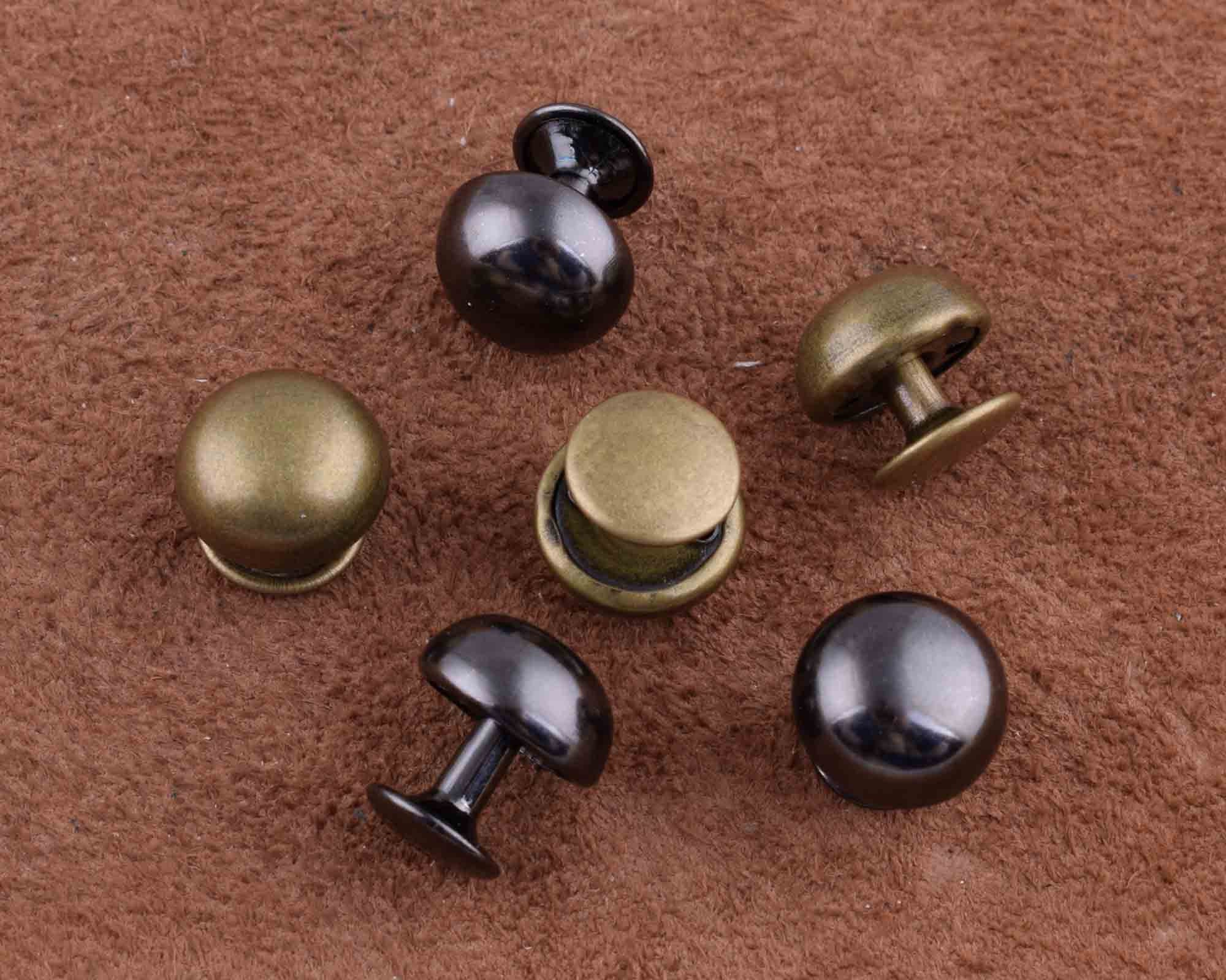 Red Cap Rivets Double Cap Rivets Ball Cap Double Metal Rivets,12mm Stud Rapid Rivets ...