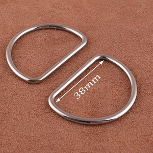 Metal D Rings for 38mm Strap Antique Brass D Hooks Buckle Strap Adjuster for Handbag Purse Bag，satchel Making Hardware Supplies