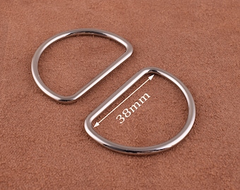 Metal D Rings for 38mm Strap Antique Brass D Hooks Buckle Strap Adjuster for Handbag Purse Bag，satchel Making Hardware Supplies