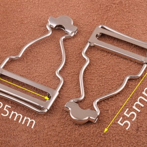 silver Dungaree Buckles 20pcs 25mm Suspender Buckles Adjuster Buckle Metal Adjuster Clips Adjuster Slide Belt Buckle