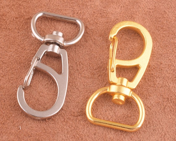 Gold/silver Trigger Snap Hooks/metal Purse Hook/ Key Hook/swivel Hook 6pcs  for Bag /DIY Making Supplies 