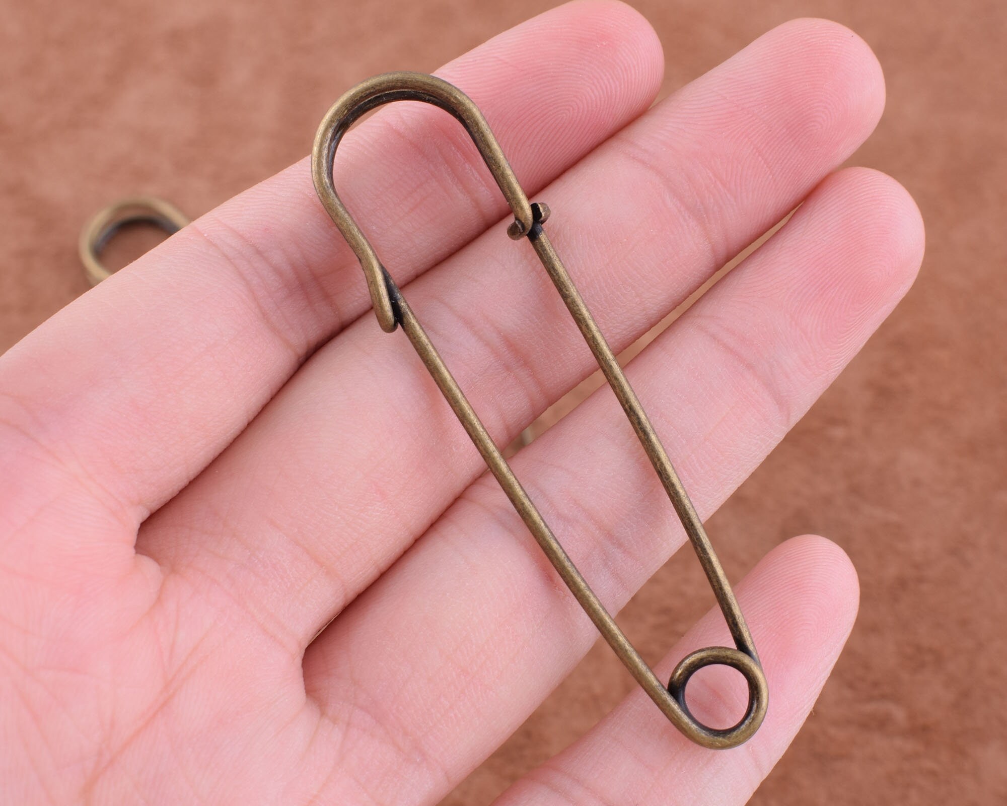 20PCS Large Metal Safety Pinsbronze Safety Pins Brooch Stitch Etsy