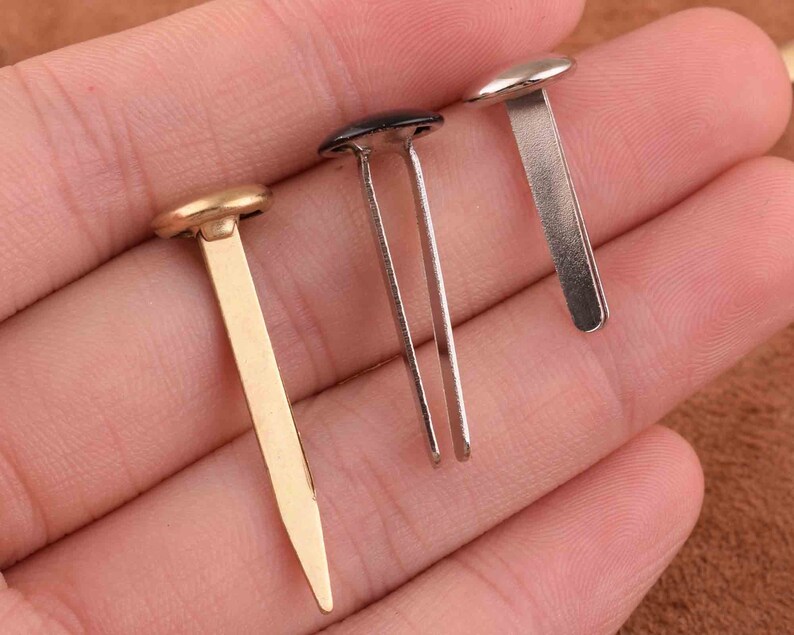 50pcs Round Brads Metal Brads Paper Fasteners Iron Purse Feet Etsy