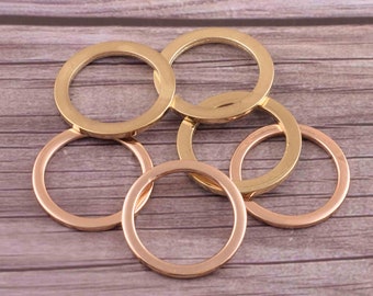Metal O Rings Welded Metal Loops–Round Formed Rings–bronze/light gold Color Bag Holder,Crafting Loop–Heavy Duty Multiple color