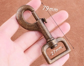 Large swivel Clasps Bronze Hook Lanyard Clasp for Bag Purse Handle
