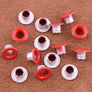 Brass Eyelet With Washer Leather Craft Repair Grommet 5mm Hole Grommets Eyelets Tiny Metal Bead Cores for Tag Holder Cloth Leather Canvas