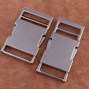 Metal side release buckle,silver dog collar buckle Metal Two Part Side Release Buckle,zinc alloy quick release buckle for webbing/dog collar