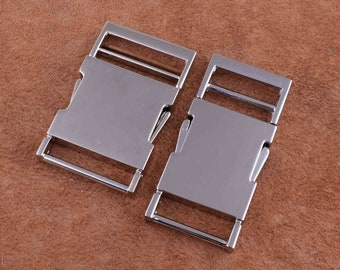 Metal side release buckle,silver dog collar buckle Metal Two Part Side Release Buckle,zinc alloy quick release buckle for webbing/dog collar