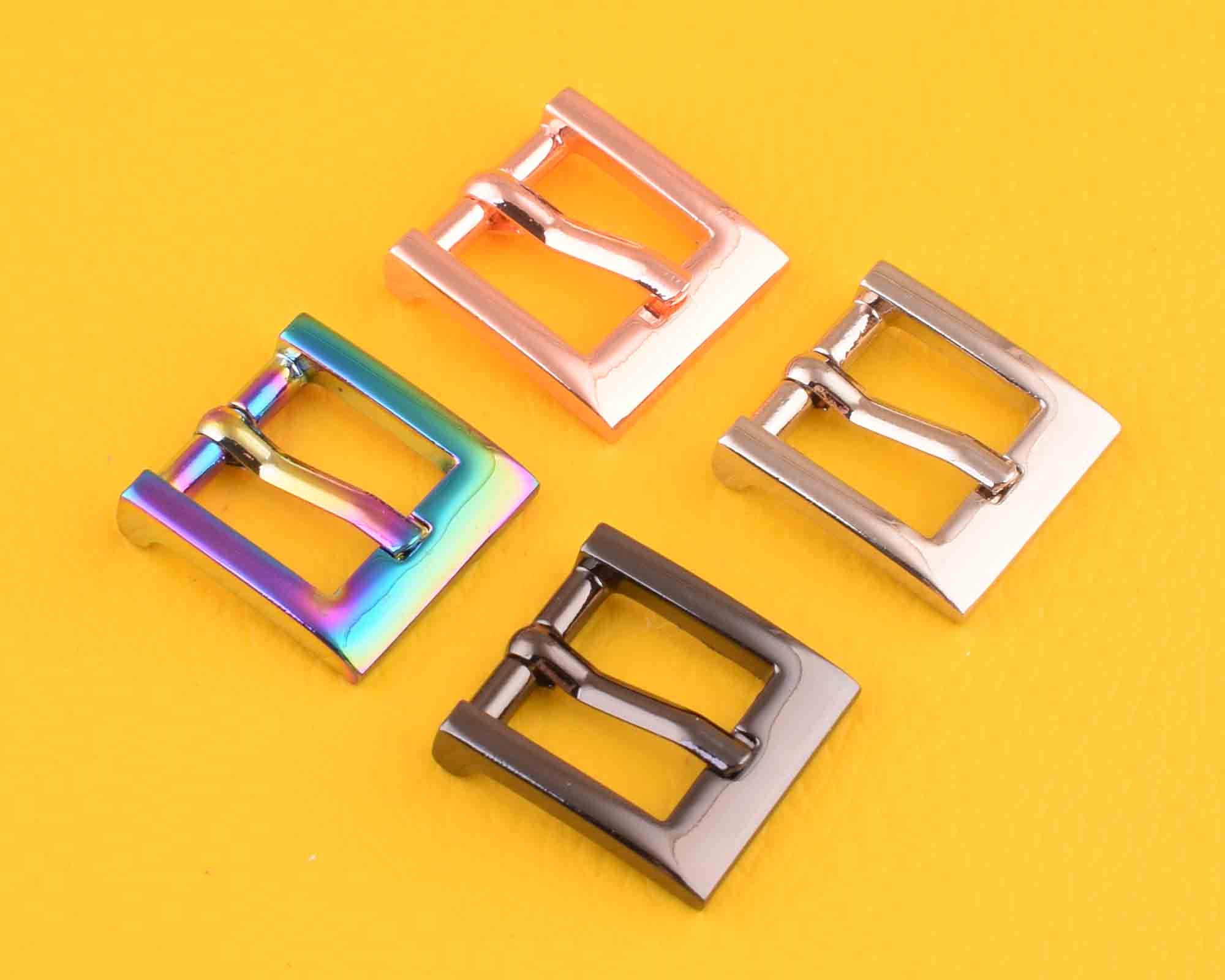 PACK 10 pcs 20mm 3//4/" inch Rectangle Center Heel Bar Metal Buckle for Belt Strap