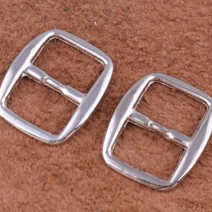 50pcs metal buckle Center bar Buckle Square strap Buckles 9mm strap adjuster Metal Adjustable Buckle for webbing Purse Bag Handbag